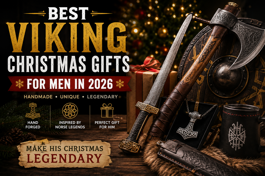Best Viking Christmas gifts for men 2026 - handmade Viking axe, sword and Norse gifts