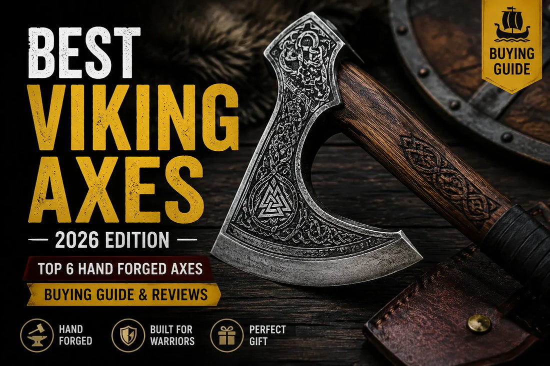 Best Hand Forged Viking Axe with Leather Sheath