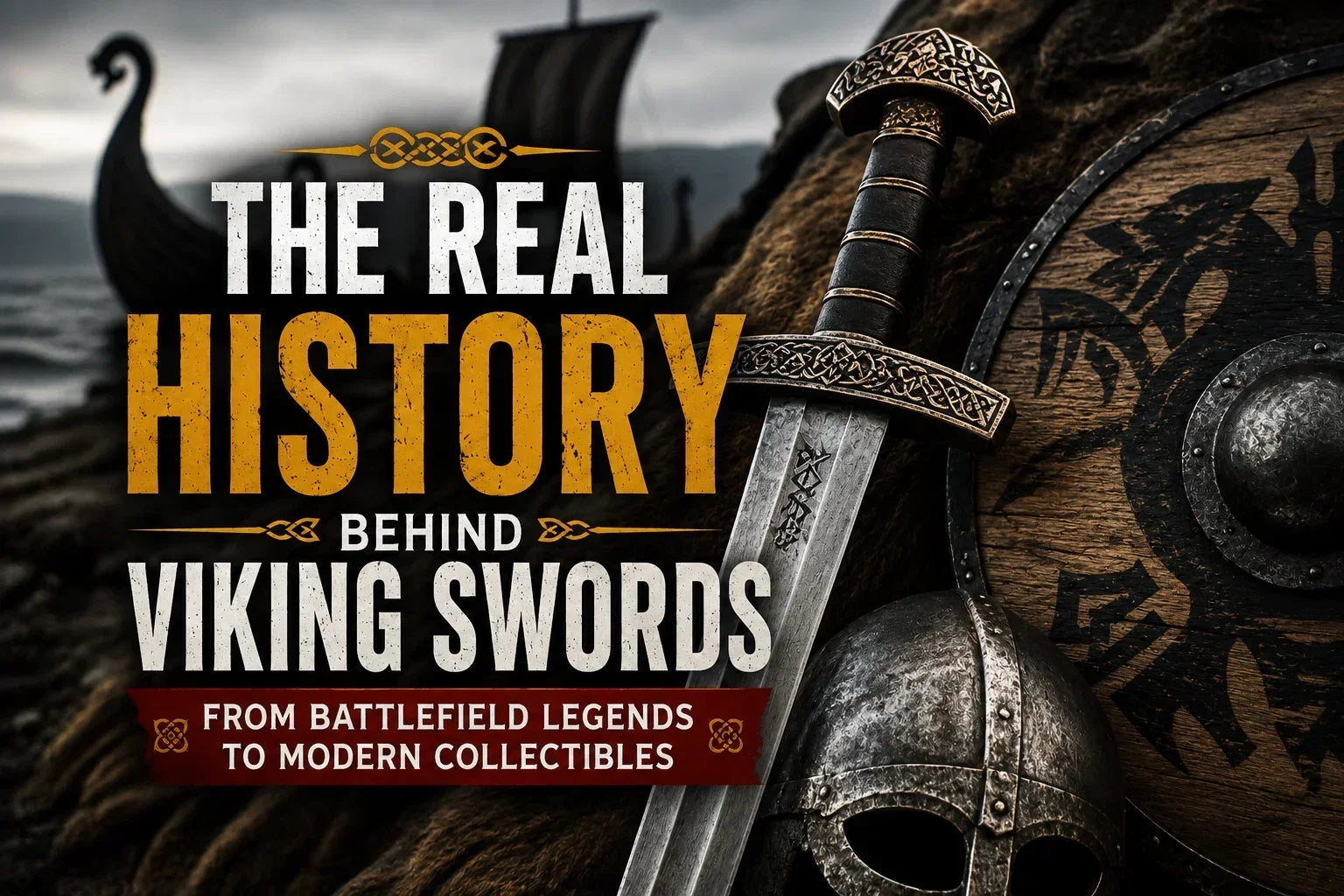 Hand forged Viking sword blade showing pattern-welded steel inspired by the real history of Norse warriors
