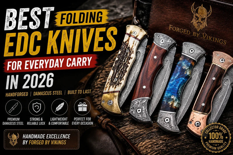 Best Damascus pocket knives for everyday carry with handmade craftsmanship