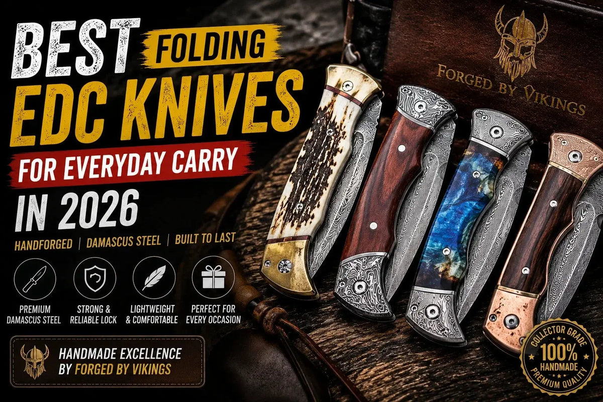 Best Damascus pocket knives for everyday carry with handmade craftsmanship