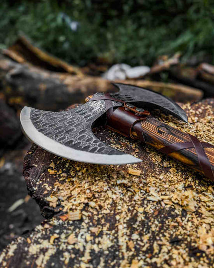 Viking Axe Double Head Axe Real Medieval Axe Christmis Gift