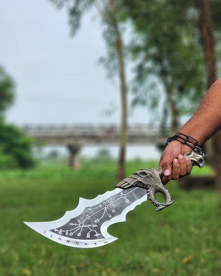 God of War Blades of Chaos – Kratos Twin Swords, Cosplay Replica with Wall Plaque