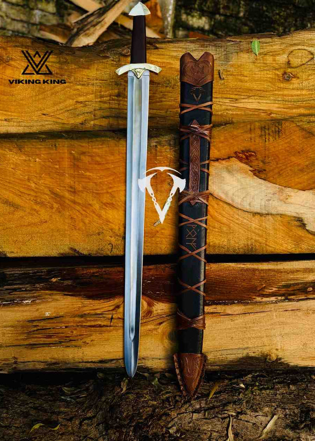 Viking Sword with Raven in Handle