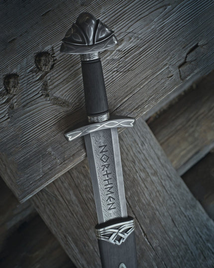 Northmen 38” Handmade Viking Sword – Custom Damascus Steel with Scabbard