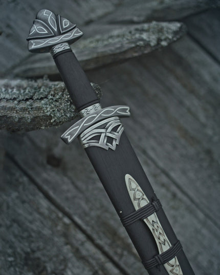 Northmen 38” Handmade Viking Sword – Custom Damascus Steel with Scabbard