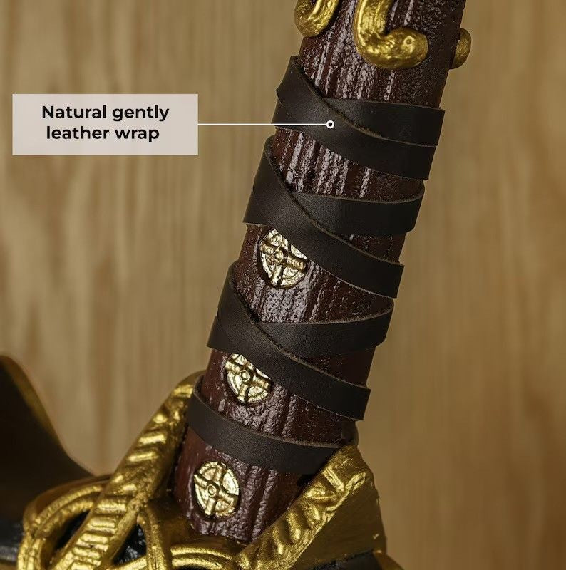Handcrafted Viking Hammer Display – Nordic Mythology Decor for Collectors & Gifts