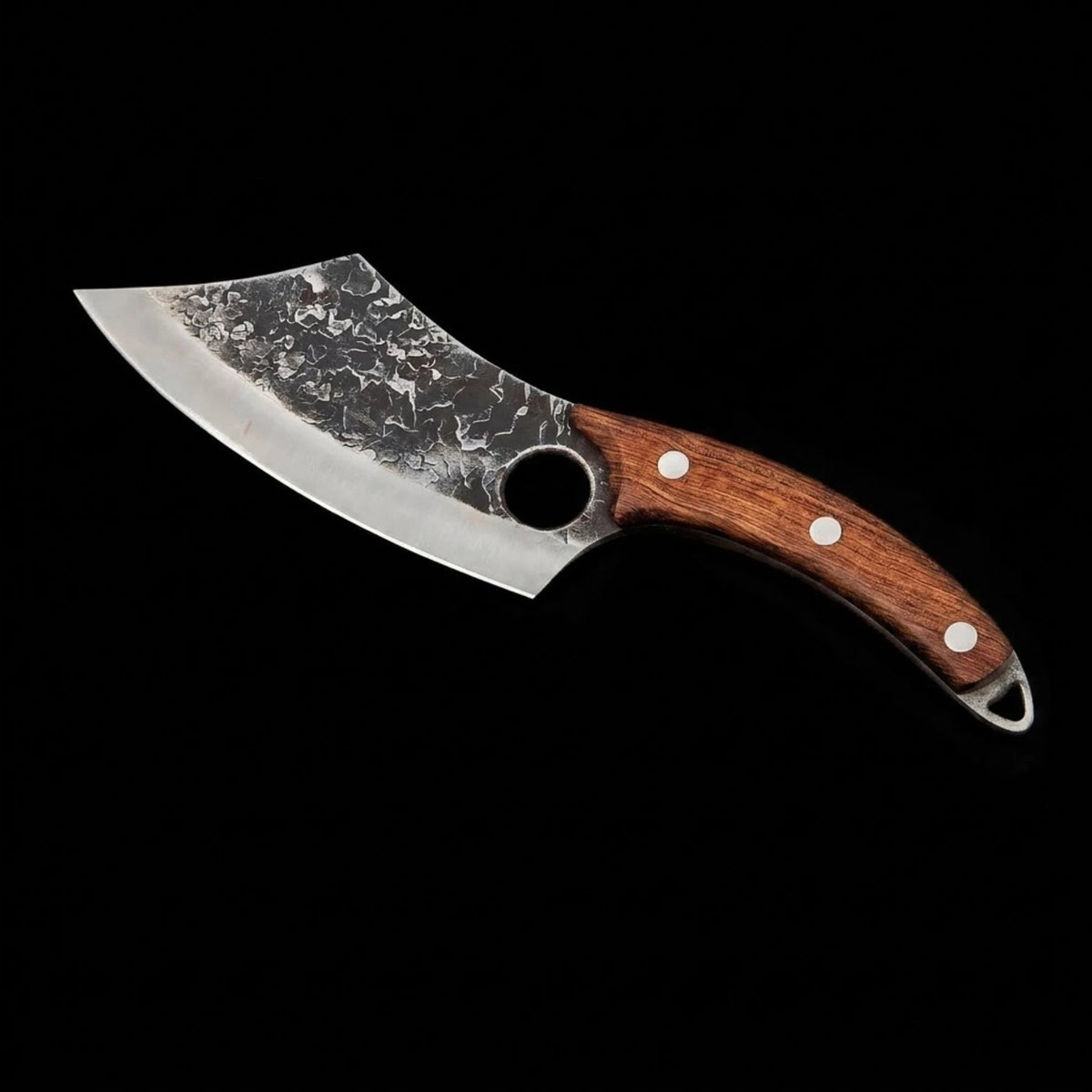 6-in-1 Caveman Butcher Knife Set – Cleavers, Butcher & Utility Knives with Sheaths Forged by Vikings