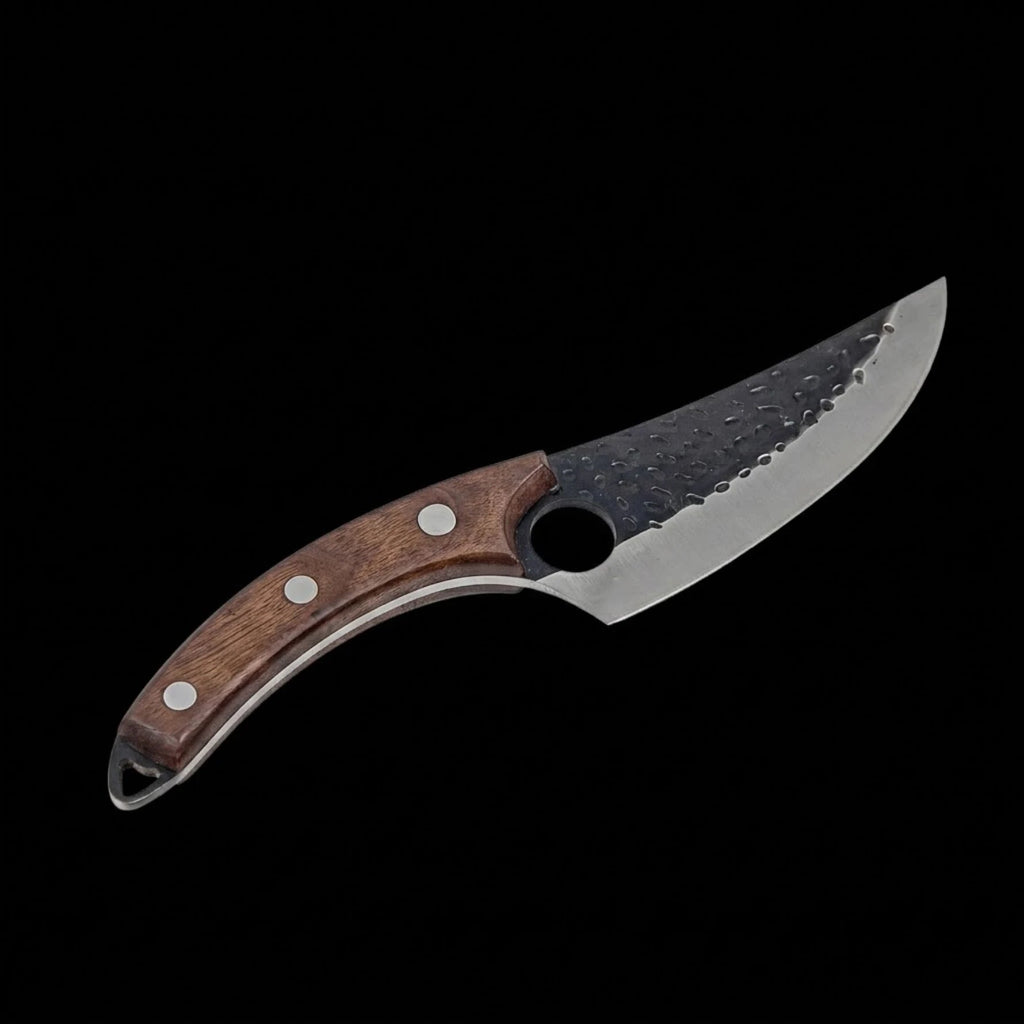 6-in-1 Caveman Butcher Knife Set – Cleavers, Butcher & Utility Knives with Sheaths Forged by Vikings