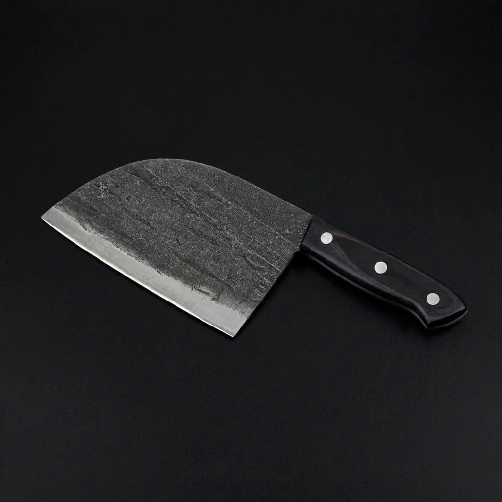 6-in-1 Caveman Butcher Knife Set – Cleavers, Butcher & Utility Knives with Sheaths Forged by Vikings