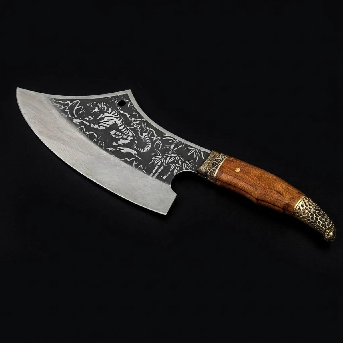 6-in-1 Caveman Butcher Knife Set – Cleavers, Butcher & Utility Knives with Sheaths Forged by Vikings