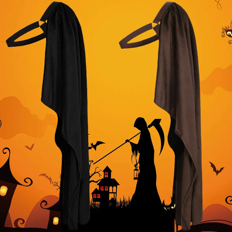 Steampunk Medieval Half Shoulder Shawl Cape Renaissance Cape Poncho Viking Knight  Pirate Cloak Halloween Cosplay Costume