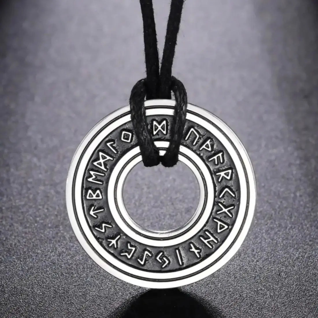 Stainless Steel Vegvisir Viking Necklace for Men | Nordic Rune Pendant
