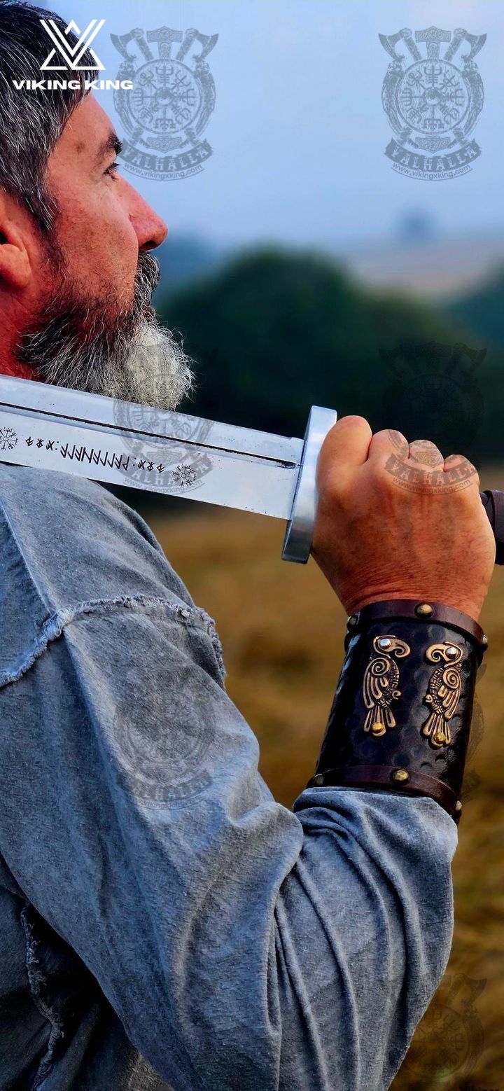 Hand-Forged Viking Seax Knife - Unique Personalized Medieval Blade as a Gift Viking set for Larp. Leather scabbard for seax ,Larp Sword