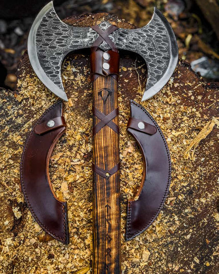 Viking Axe Double Head Axe Real Medieval Axe Christmis Gift