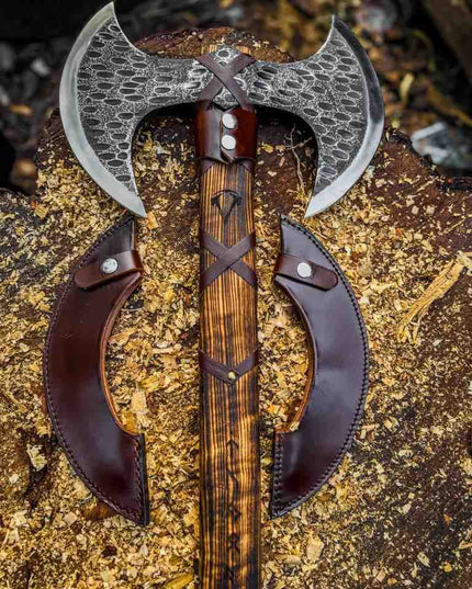 Viking Axe Double Head Axe Real Medieval Axe Christmis Gift
