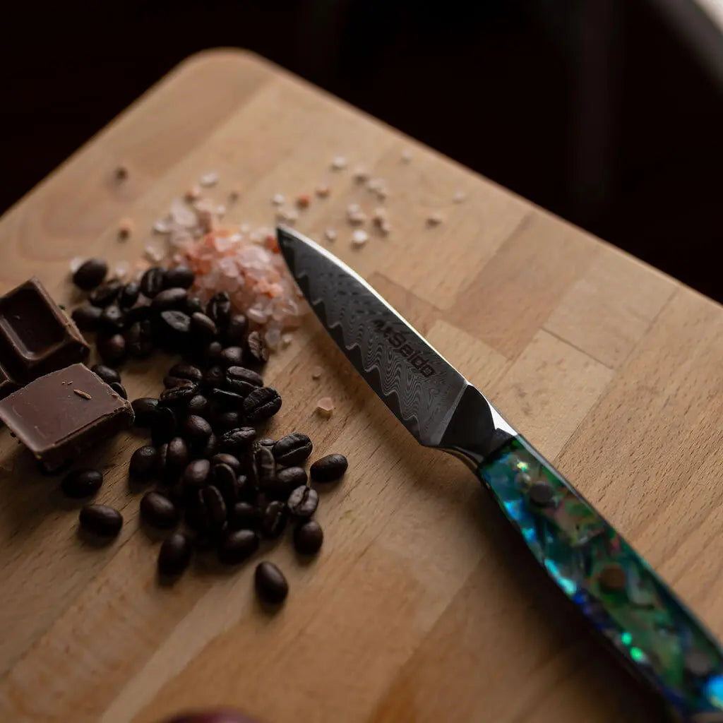 Awabi 67-layer Damascus kitchen knife set, a gift for home cooks
