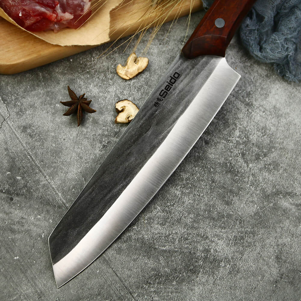 Caveman 5-piece meat knife set, hammer-forged high-carbon stainless steel