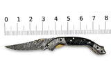 Damascus tanto knife, additional angle