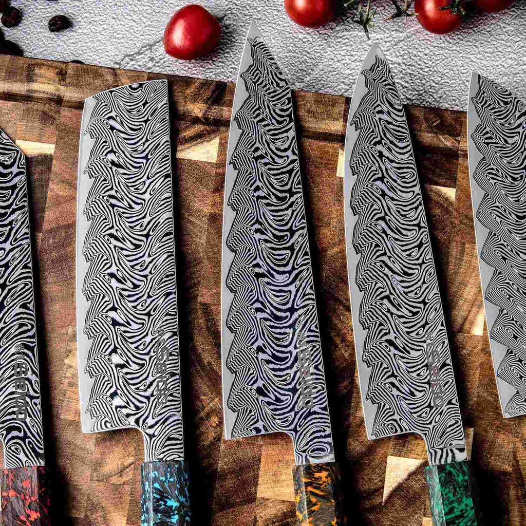 Epokishi Kiritsuke, Gyuto, Santoku, Bunka and Nakiri knives
