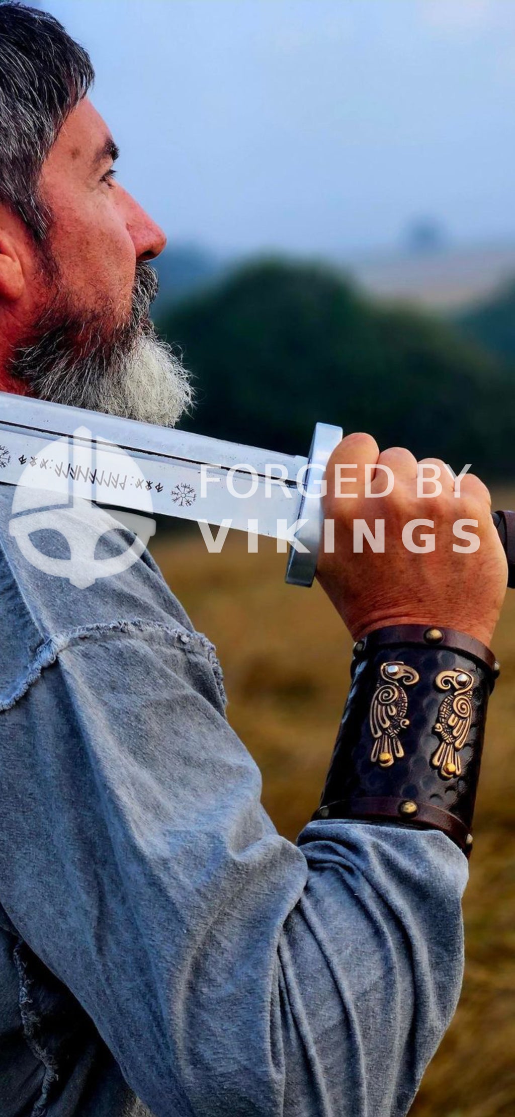 Hand Forged Viking Seax with Leather Sheath | Medieval Collectible Sword
