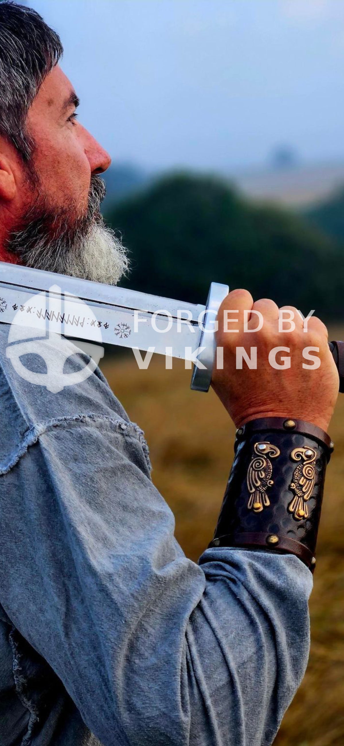 Hand Forged Viking Seax with Leather Sheath | Medieval Collectible Sword