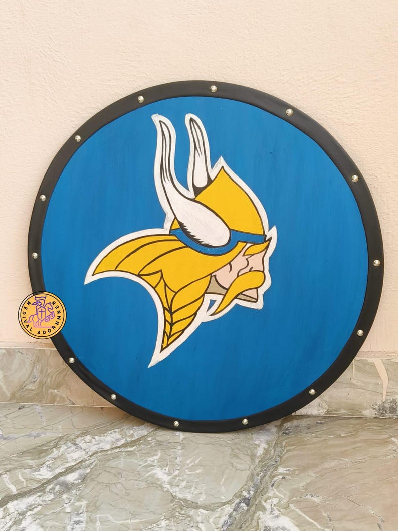 Hand-painted Viking Shield, Norse cosplay decor