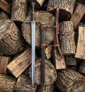 Handcrafted Medieval Longsword | Custom Steel Sword with Leather Scabbard