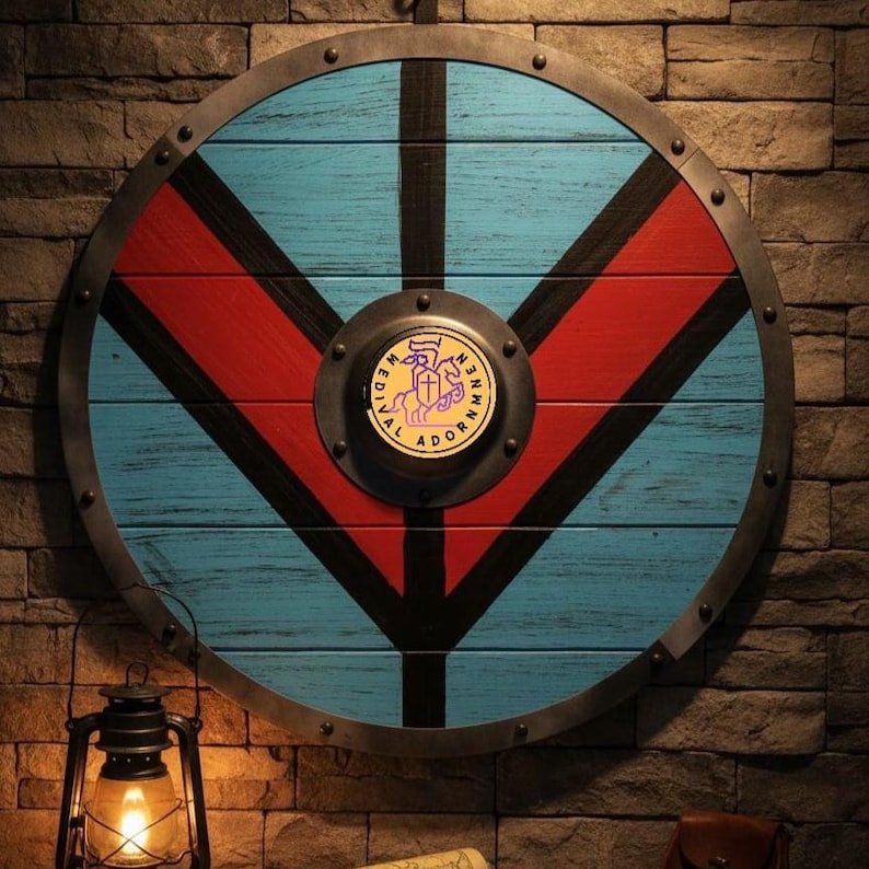 Handcrafted Medieval Viking Shield, cosplay and LARP decor