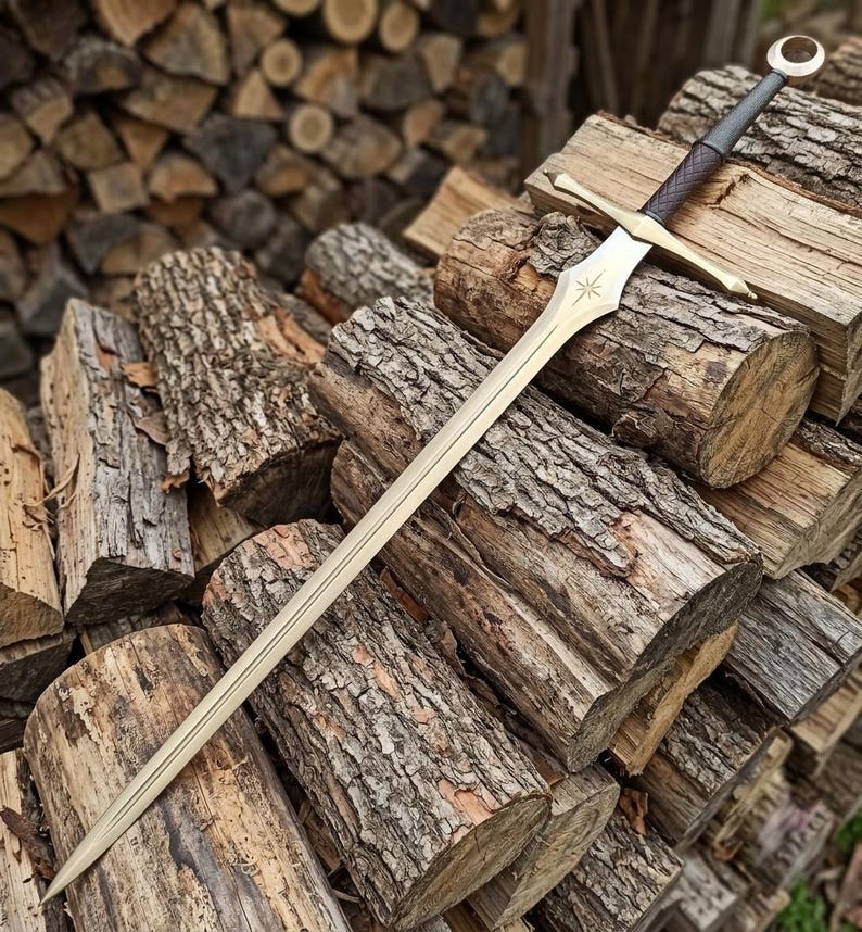 Full length view of the Fallen Star Longsword