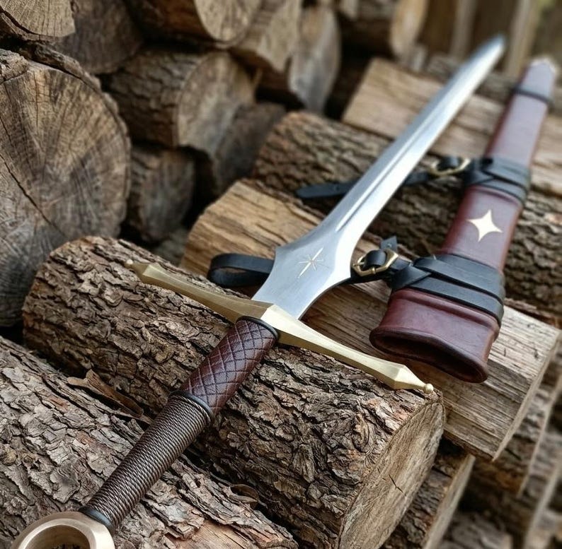 Scabbard detail for the Fallen Star Longsword