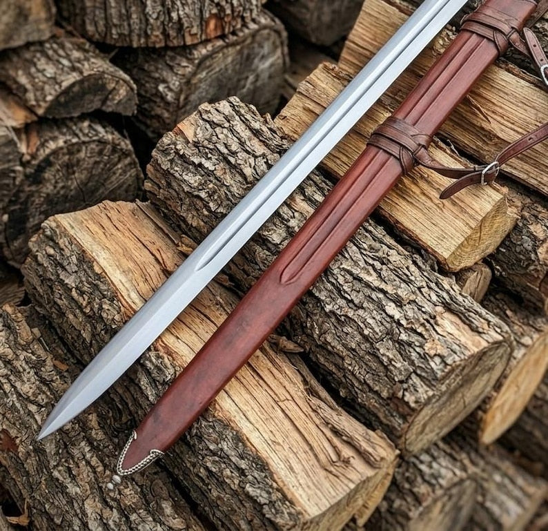 Carry strap detail on the Ranger sword scabbard