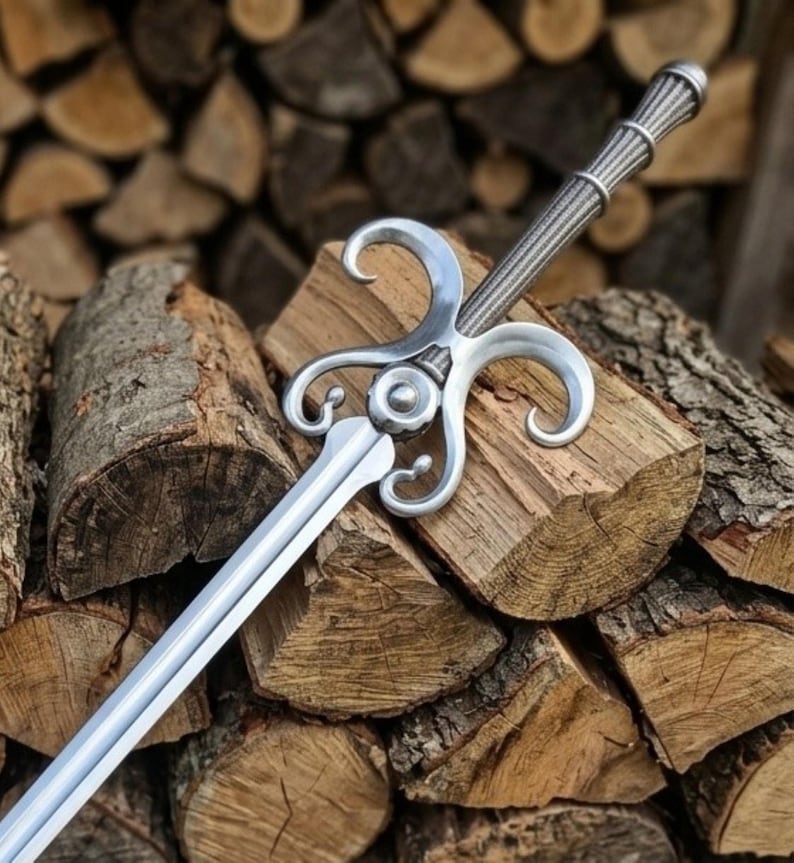 Handmade Fantasy Sage sword full view with sheath
