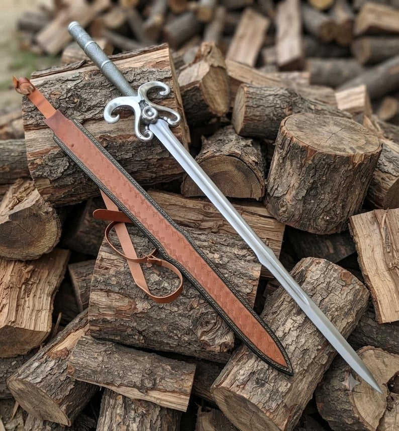 Additional detail view of the Fantasy Sage sword