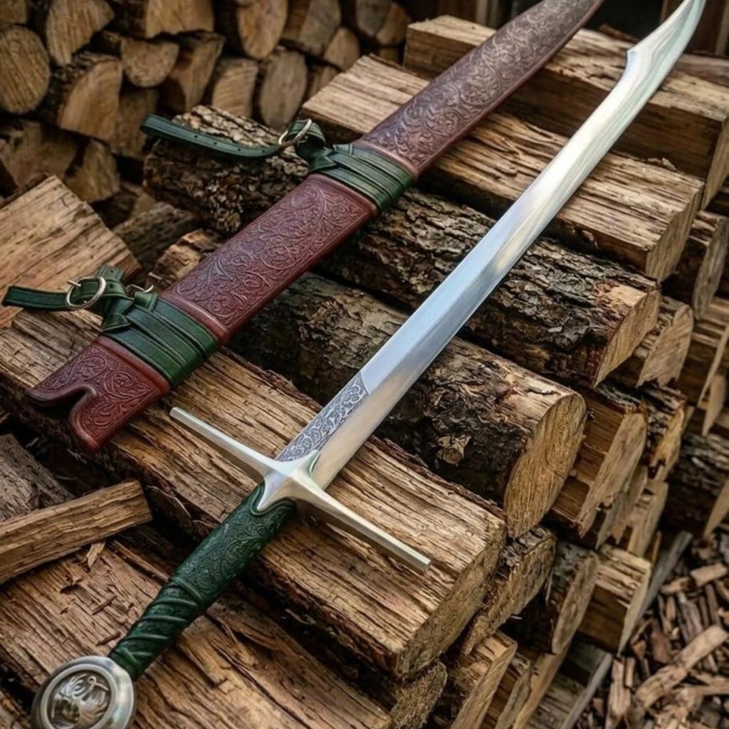 Handmade Falchion Sword, European single-edge blade design