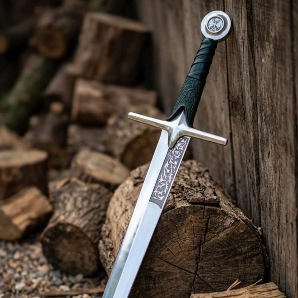 High Carbon Steel Falchion Sword with firm wrapped handle