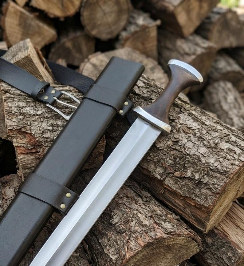 Hilt detail of the handmade short sword