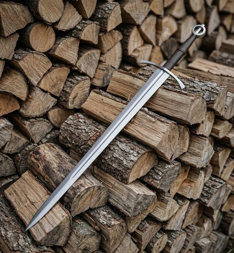 Full length view of the Irish Ring sword and scabbard
