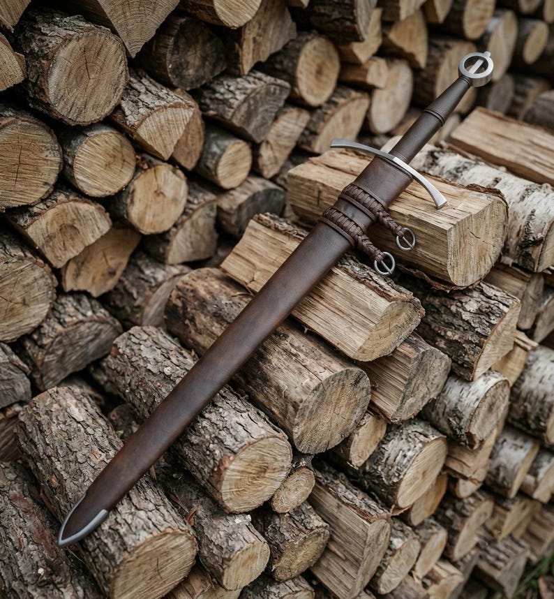 Hilt detail of the handmade Irish Ring sword