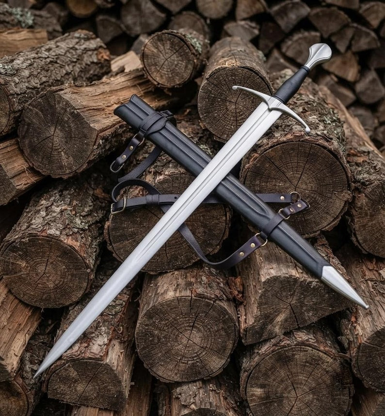 Hilt detail of the handmade arming sword