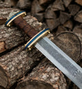 Handmade Roman Gladius sword full view with scabbard