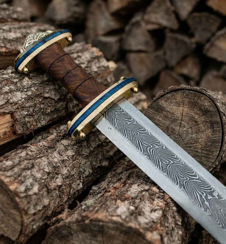 Handmade Roman Gladius sword full view with scabbard