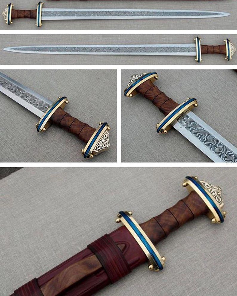 Close-up of the Roman Gladius high carbon steel blade