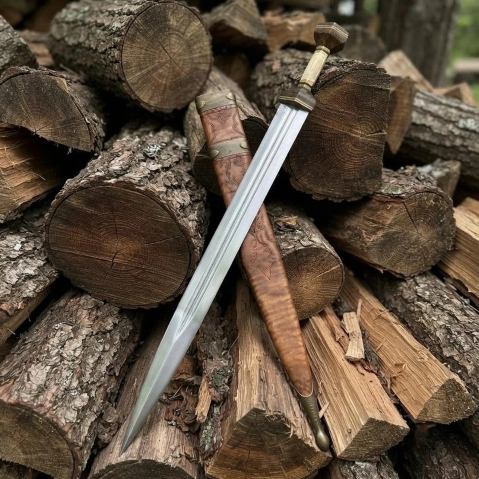 Handmade Roman Gladius Sword, high carbon steel blade