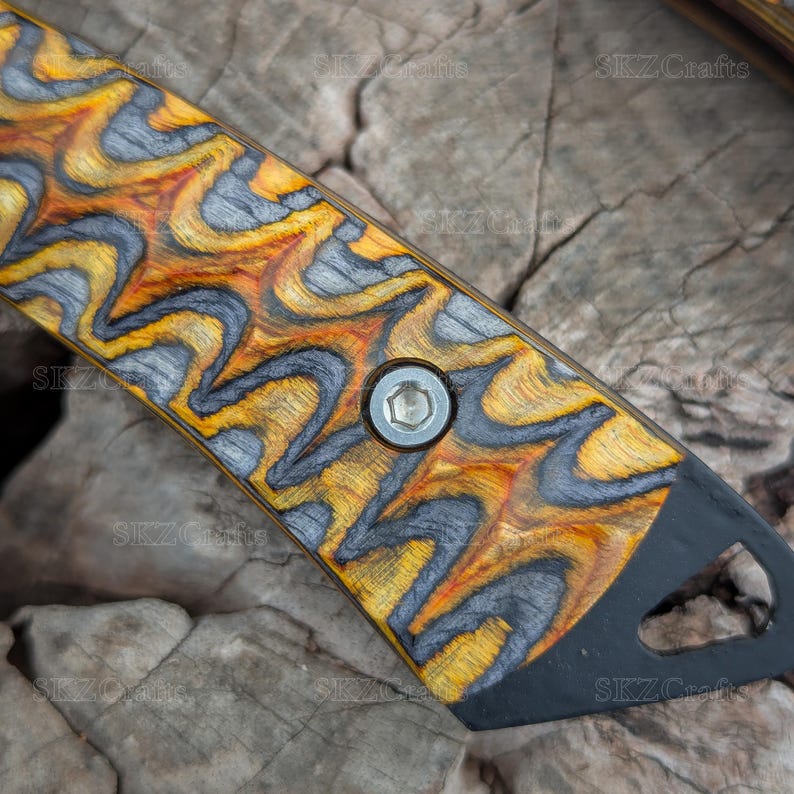 Hand Forged Chef Knife Set with Leather Roll, High Carbon Steel Coated Blades, Kitchen Enthusiast Personalized Thanksgiving Gifts