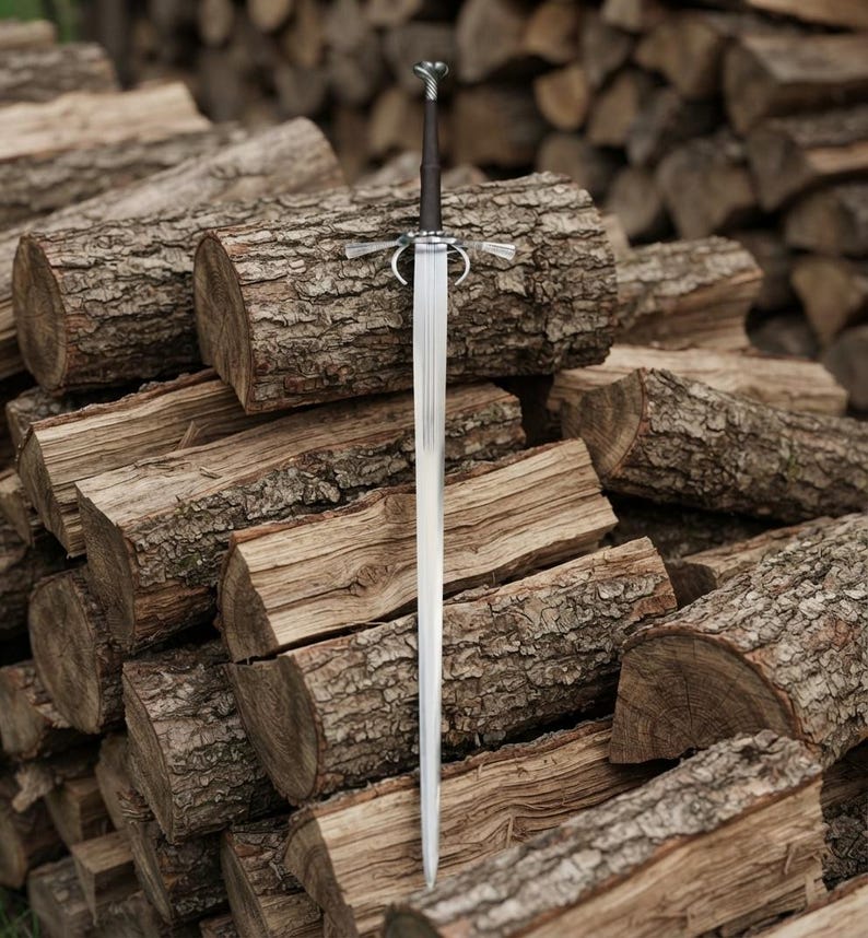Renaissance longsword resting in its matching scabbard