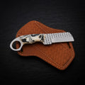 Ironranch rasp steel cowboy bull cutter knife with resin handle