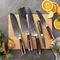 Japanese master chef knife set, 5-knife option