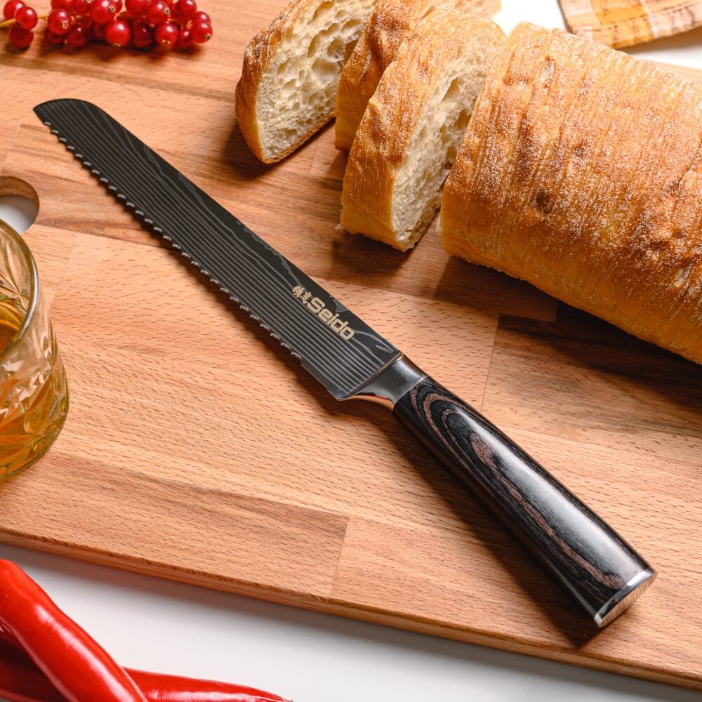 8-inch serrated bread knife from the Japanese master chef knife set