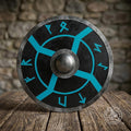 Norse Rune-Pattern Viking Shield wooden wall art
